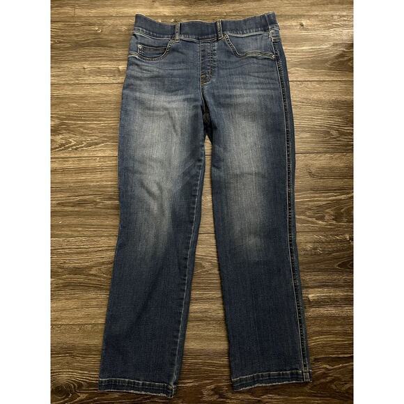 SPANX Denim - SPANX shape EveryWear Straight Leg Jeans Women's Shaping Stretch Everyday M